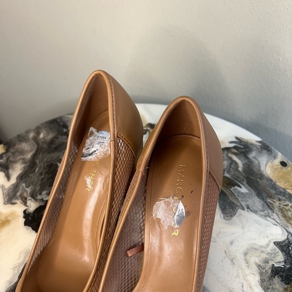 Marc Fisher Gildie Mesh Fishnet Heels 7 - Picture 5 of 9